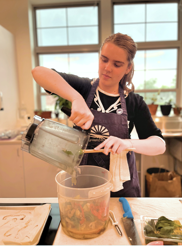 Amelie Sack presents ideas for cooking with healthful food