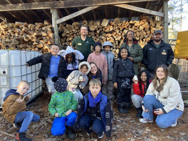 Woodward students and teachers joined Parsons in visiting Michigan State University's W.K. Kellogg Experimental Forest