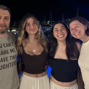 Bosnian War survivor with family