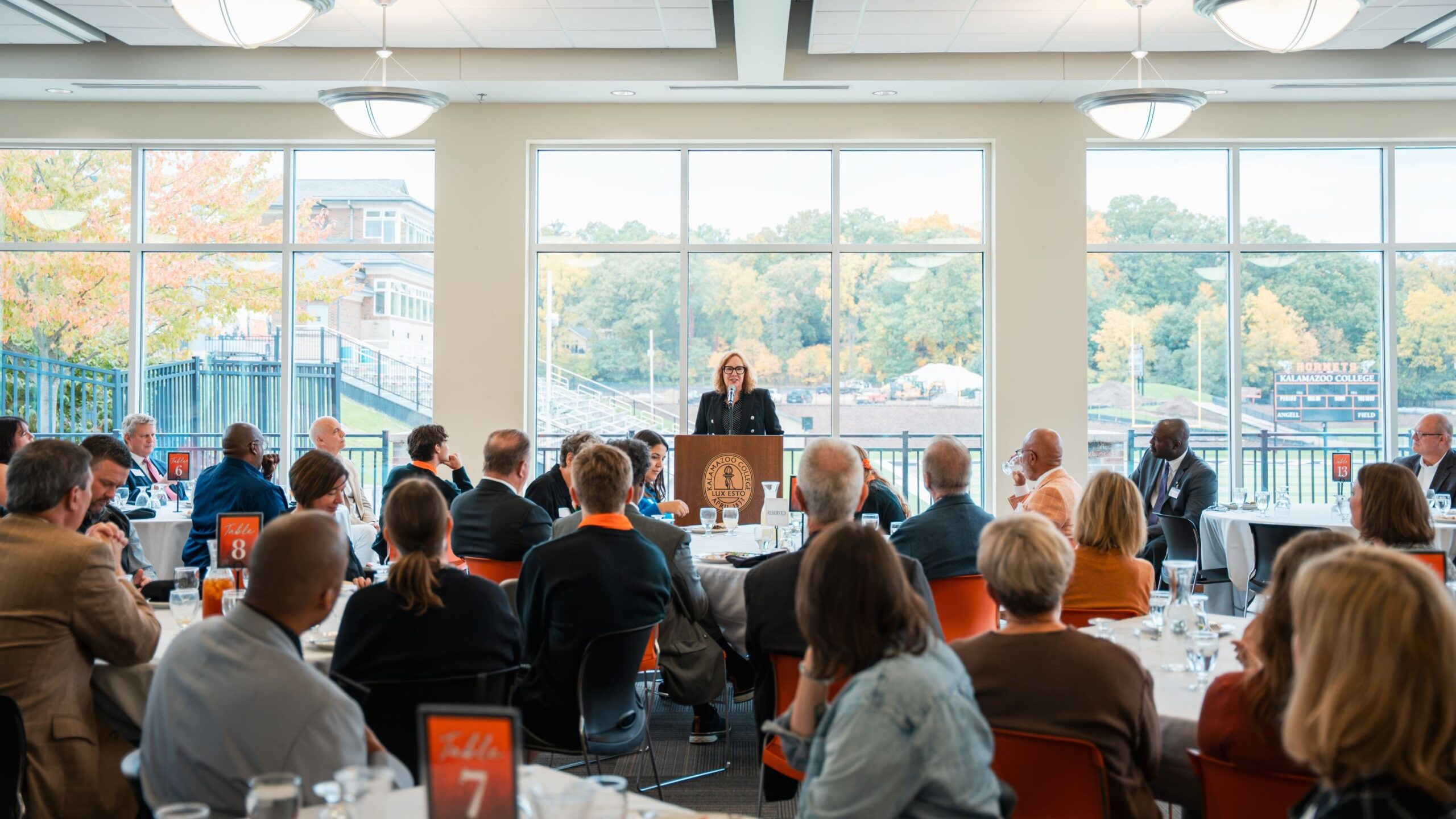 President Karlyn Crowley delivers the Community Luncheon keynote