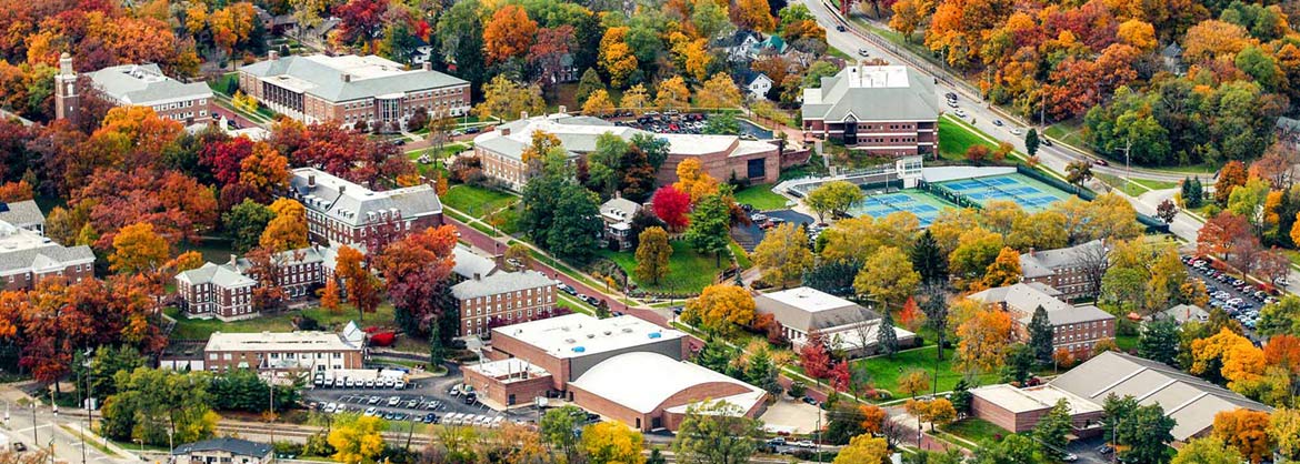 Arial view of main campus