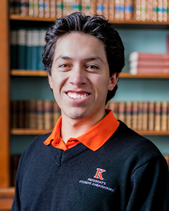 2025-2026 President's Student Ambassador, Emiliano Alvarado Rescala