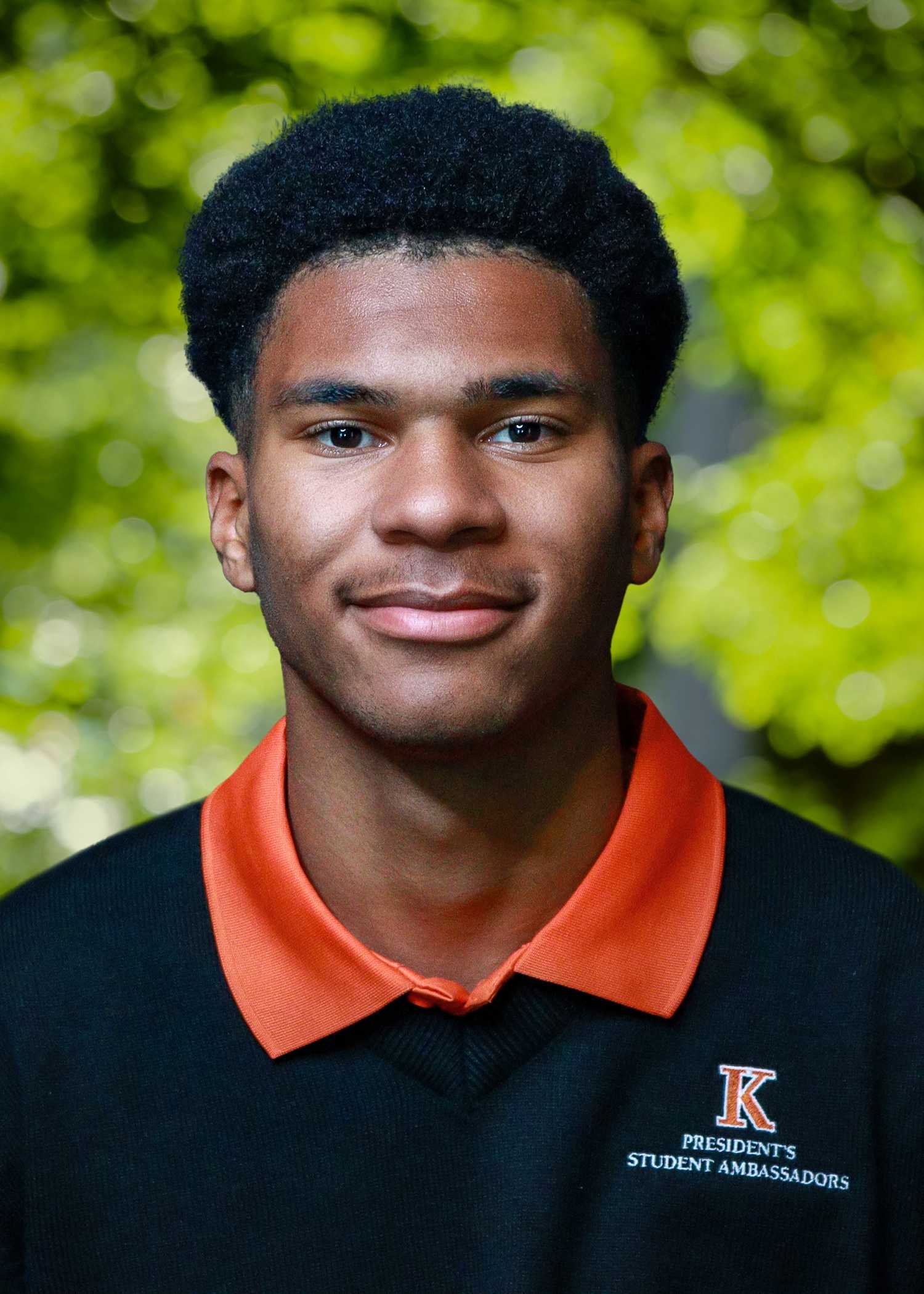 2025-2026 President's Student Ambassador, Darius Wright