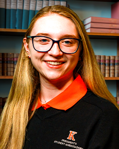 2025-2026 President's Student Ambassador, Isabelle Mason.