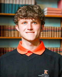 2025-2026 President's Student Ambassador, Simon Sawyer.