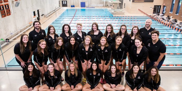 women's swimming and diving team