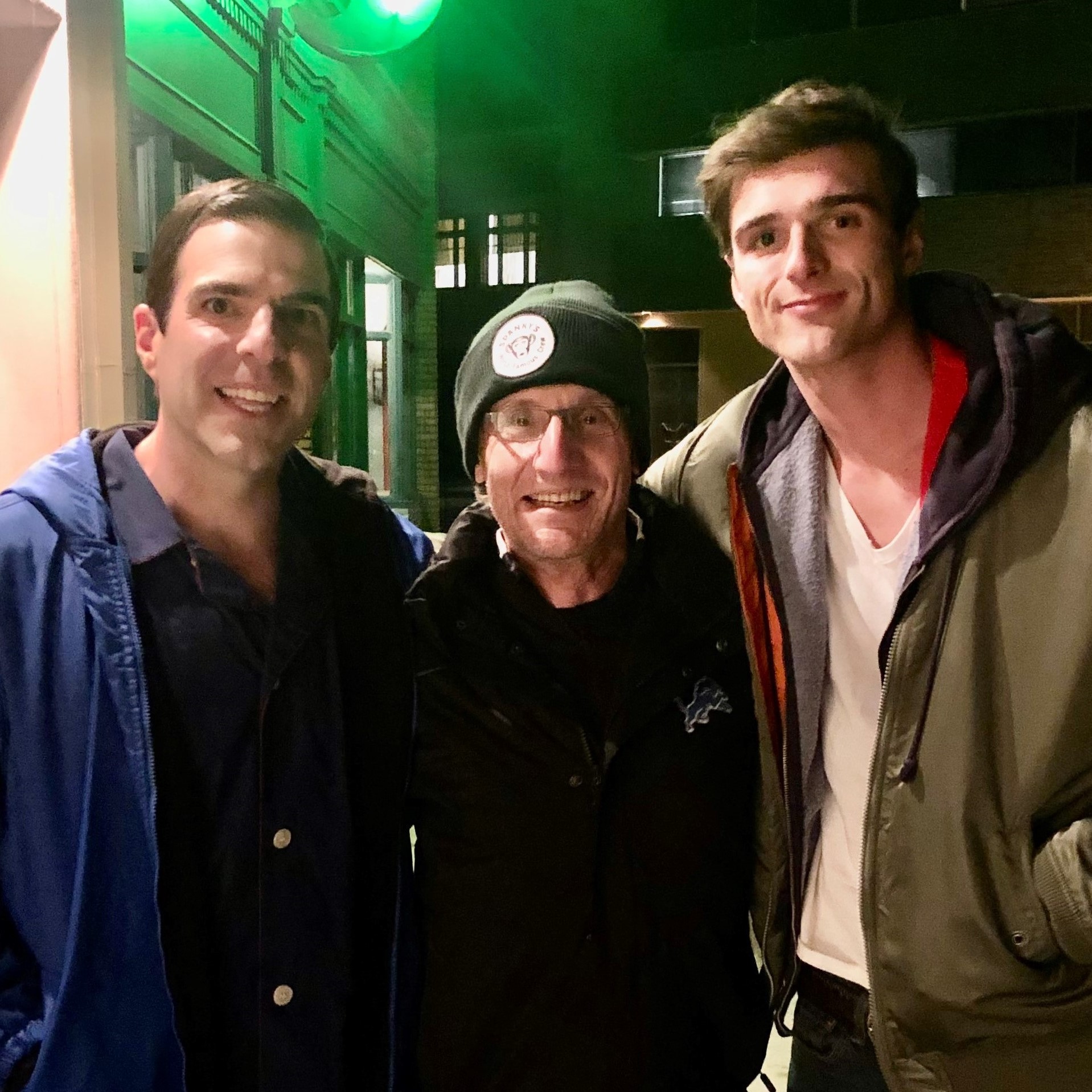 Hugh Broder with Zachary Quinto and Jacob Elordi_showcase