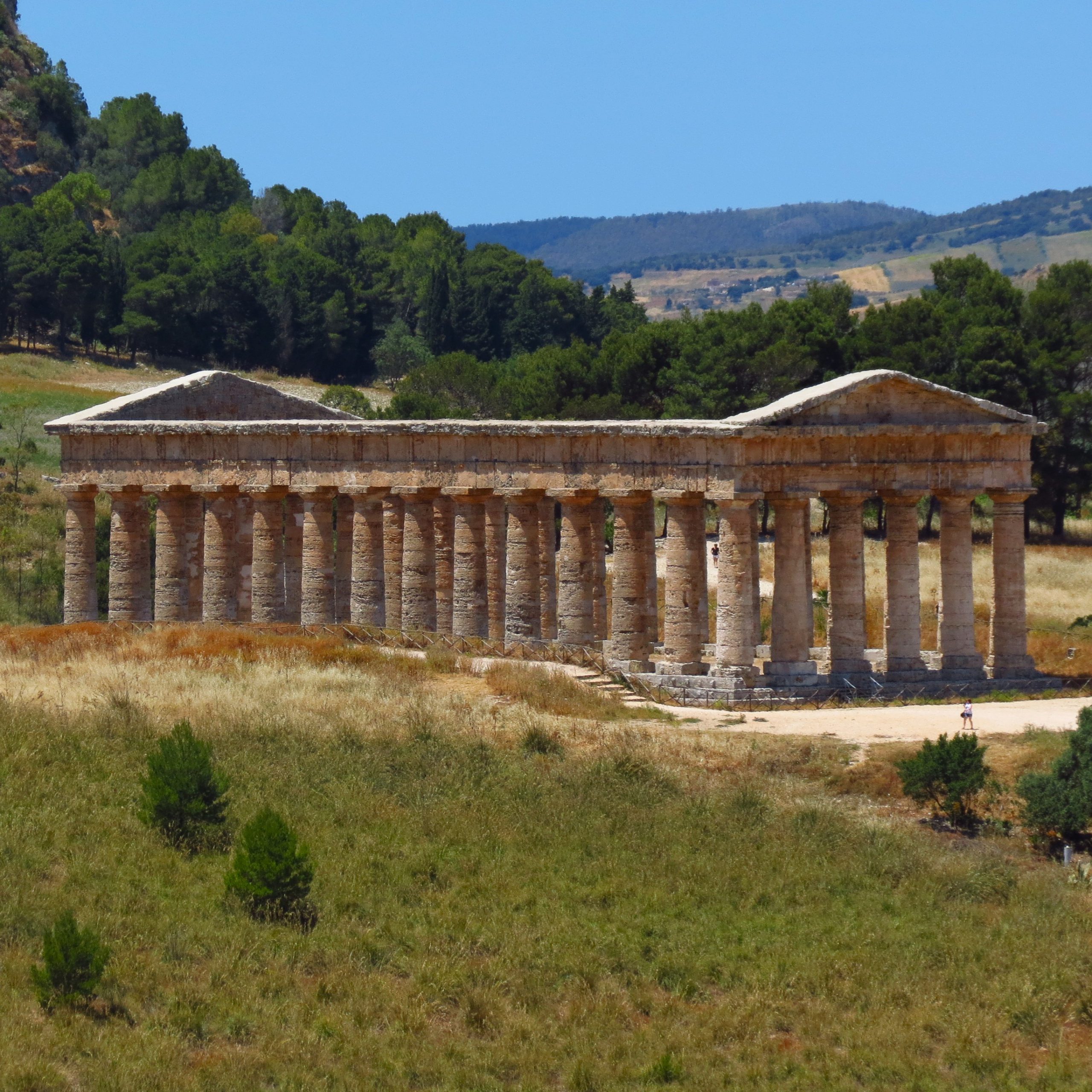 The Doric Temple of Segesta, an ancient archaeological site on Mount Barbaro in northwestern Sicily, Italy, was built around 420–430 BC by the Elymians, one of the three indigenous peoples of Sicily.