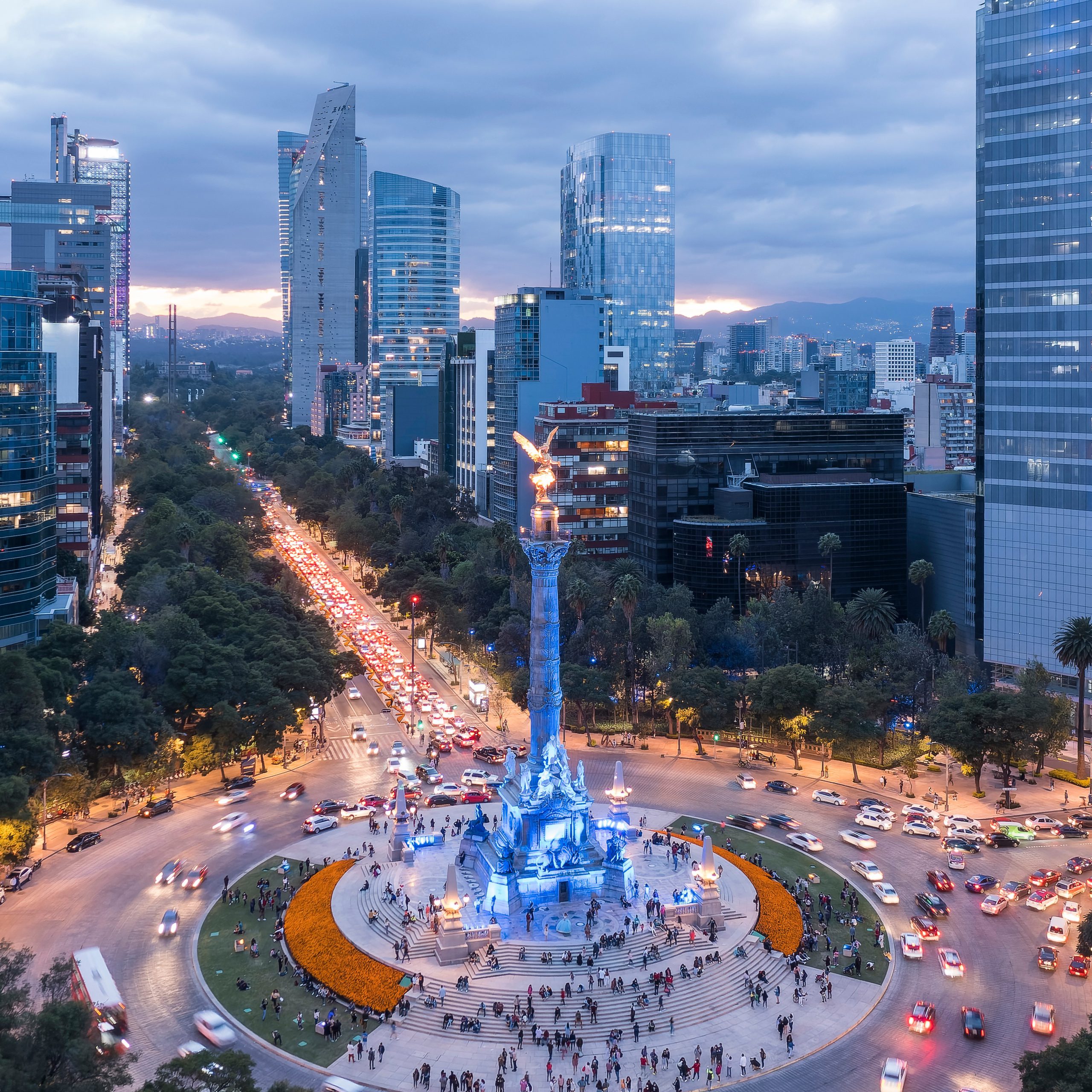 Mexico City at night