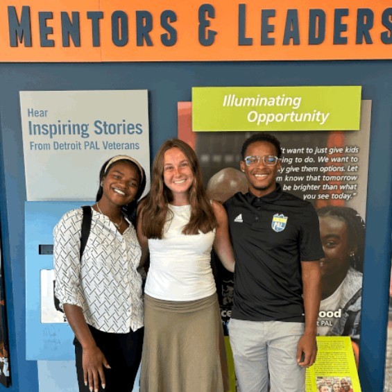 Savannah Chapie with fellow interns